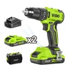 Kép 5/6 - WD040210210 VIDO akkumulátoros, szénkefe nélküli ütvefúró 21V,  500/1850 RPM, 8400/31000 RPM, 2 db akkumulátor 2ah + 1 db töltő