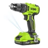 Kép 1/6 - WD040210210 VIDO akkumulátoros, szénkefe nélküli ütvefúró 21V,  500/1850 RPM, 8400/31000 RPM, 2 db akkumulátor 2ah + 1 db töltő