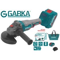 GABKA GA-88125A akkumulátoros sarokcsiszoló 115 mm, 21V, 3Ah