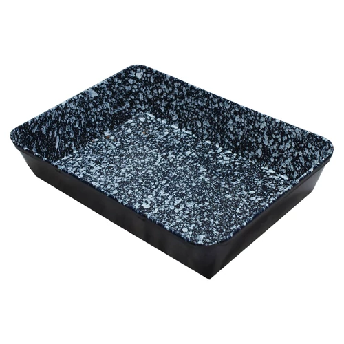 Tűzzománc tepsi 20x27 cm